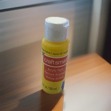 CraftSmart Acrylic Paint Matte 2oz - Bright Y...