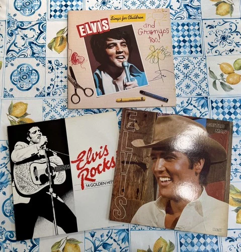 ELVIS PRESLEY Job Lot Vinyl Bundle THREE Different LP Albums RCA Records EX COND