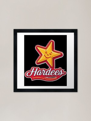 Hardees Burger Gerahmter Kunstdruck Gerahmtes Wandbild Poster Leinwanddruck Bild
