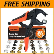 Adjustable Heavy-Duty Snap Fastener with 100 Snaps for Marine Fabric Repairs