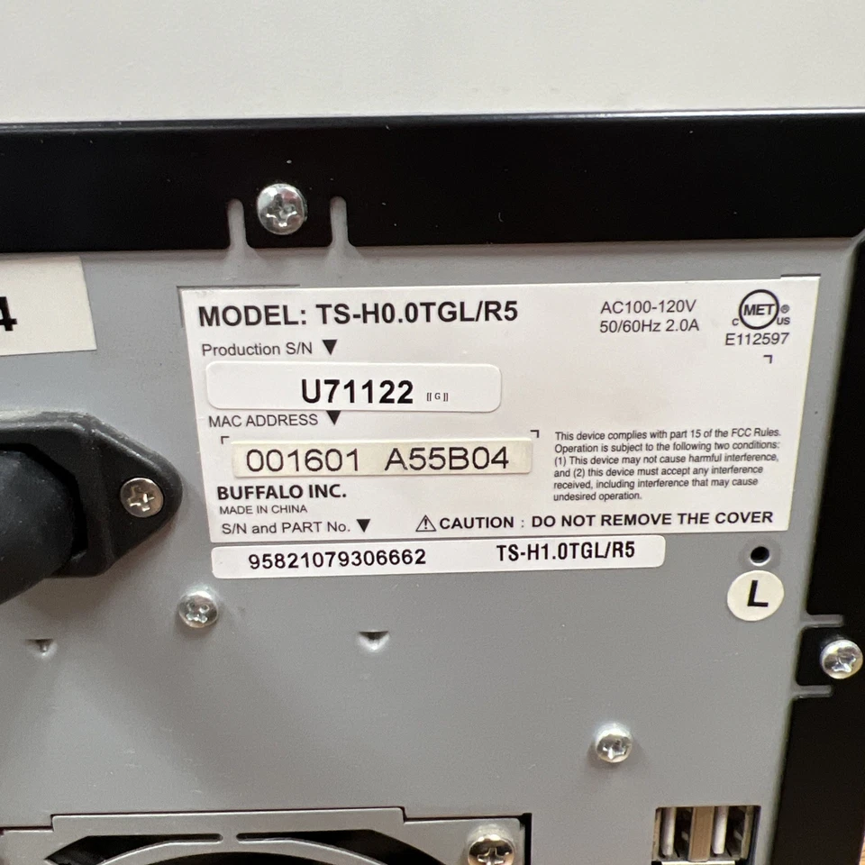 BUFFALO TERASTATION PRO TS-H0.0TGL/R5, No HDDS - Image 3 of 4