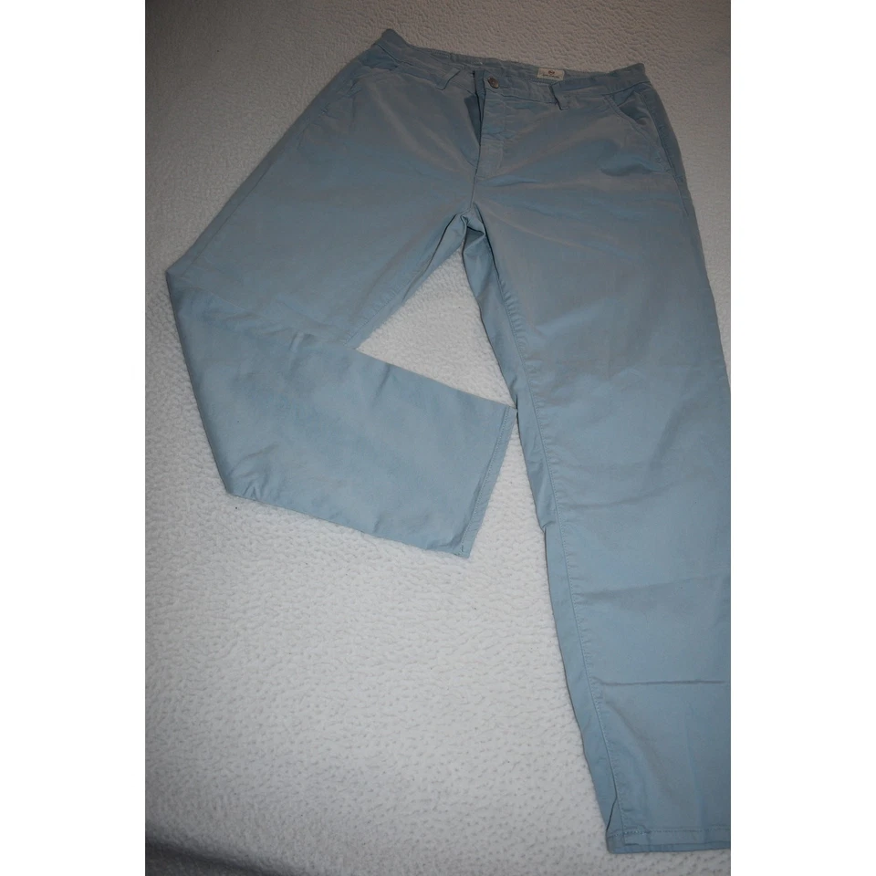 Pantalones Adriano Goldschmied Para Hombre Talla 31 x 28 Caden Mezcla Algodón Azul Frente Plano Foto 2 de 4