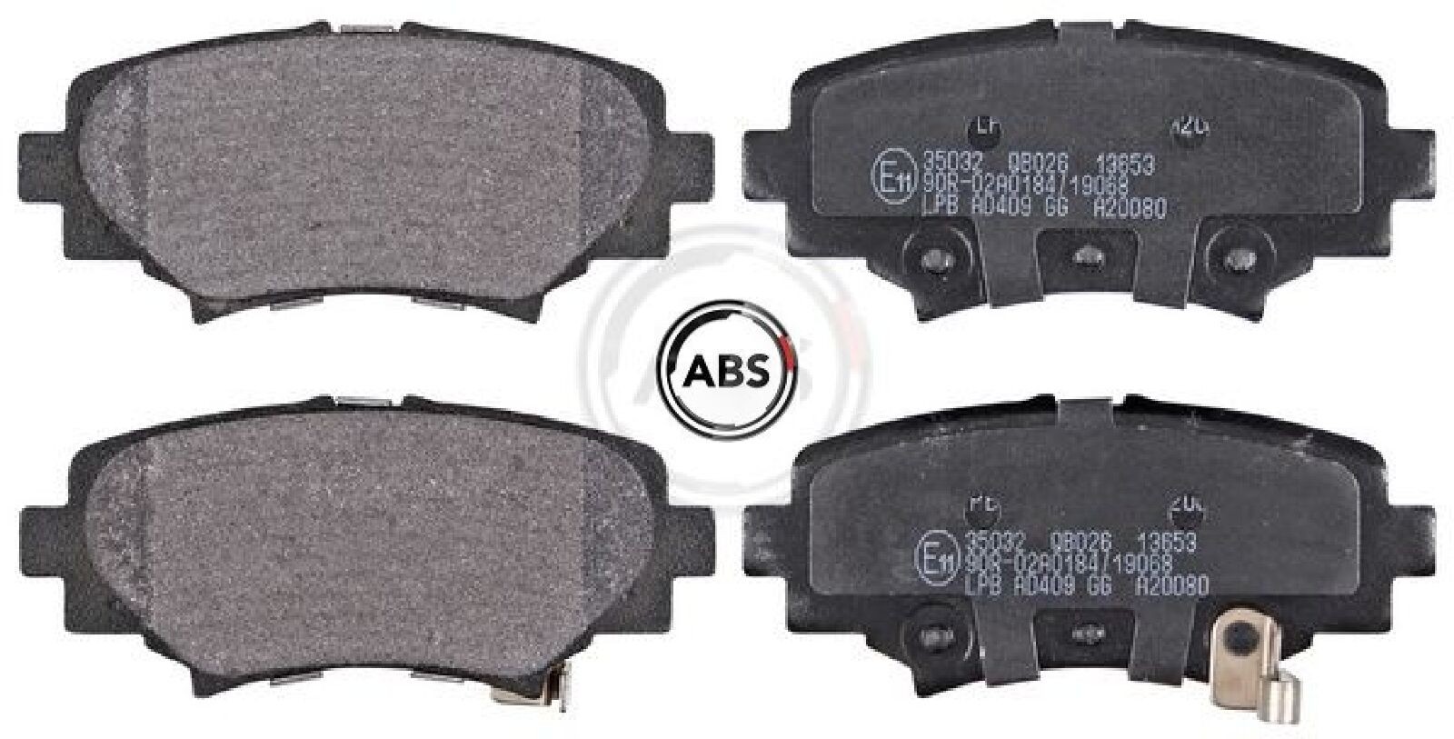 A.B.S. 35032 Bremsbelagsatz für Scheibenbremse Bremsbelagsatz für Mazda