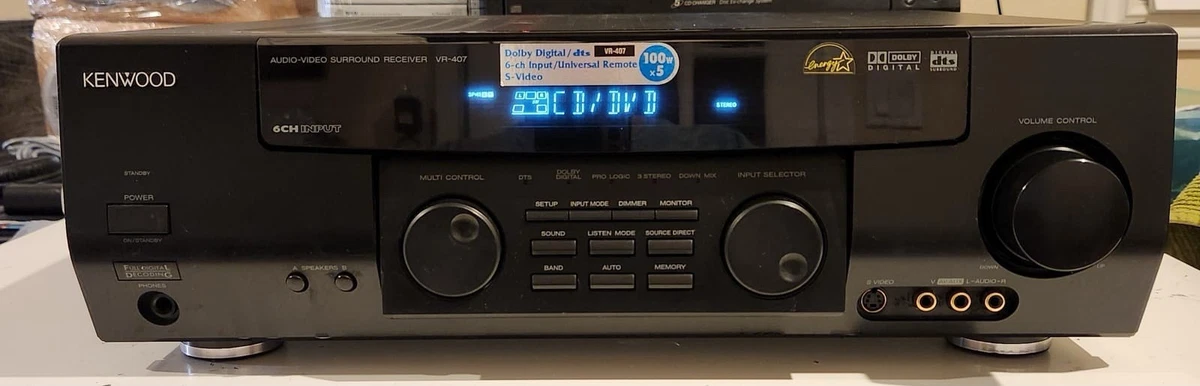 Kenwood Dolby Surround Home Audio Receivers 5.1 Channels for sale