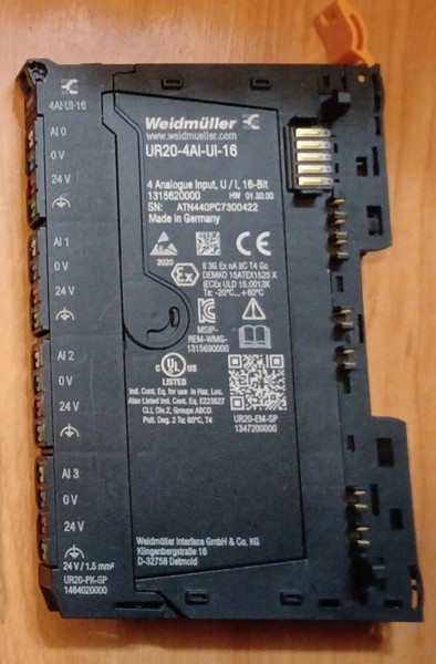 WEIDMULLER UR20 4AI UI 16 , ENVÍO RÁPIDO!! GARANTÍA FACTURA 