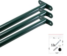 3x Drążek rozciągliwy 90cm Drążek gimnastyczny Reck gimnastyczny do wieży zabaw Huśtawka Metalowy reck Zielony