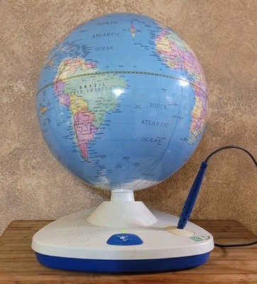 Leap Frog Explorer 10'' Globe 58-000 Talking Interactive Earth With Stylus Works