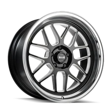 RIDLER 611 GLOSS BLACK MILLED WITH DIAMOND CUT LIP 20X8.5 5-120.65 0MM 83.82MM