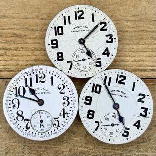 16s Hamilton Pocket Watch Movements Grade 992B 21 Jewels Adjusted 6 Pos