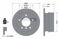 2X Bremsscheibe Pagid 54375NC FüR VW LT 28 46 2 2DA 2DD 2DH 2DC 2DF 2DG 2DL 2DM