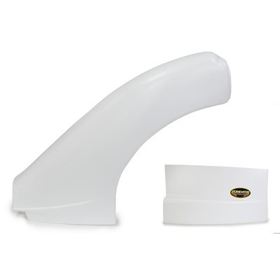 Dominator Race DOM-2302-WH, Kit Fender Driver Side Dominator Complete Plastic Wh
