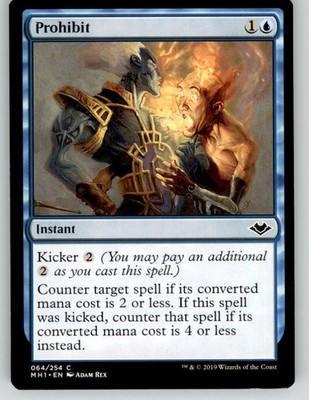 Prohibit 64 Common Modern Horizons Magic: The Gathering Near Mint