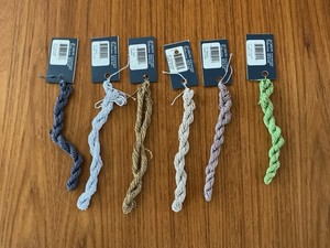 Lot of 7 Snow thread by Caron, Assorted Colors