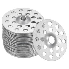 100pcs Plaster Washers 1 Inch Plaster Repair Rings Buttons for Wall Ceiling