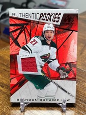 2021-22 Upper Deck SP Game Used - Authentic Rookies Brandon Duhaime #136 (RC)