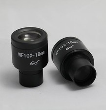 PAIR OF High Eyepiont WF10X Eyepiece FOR Microscope 23.2mm
