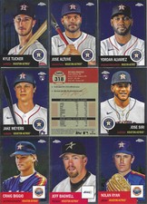 2022 Topps Platinum Chrome Houston Astros Complete Team Set (15)