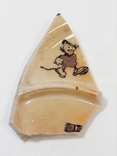 Small Piece Lusterware Mickey Mouse Shard Porcelain Craft Jewelry Art
