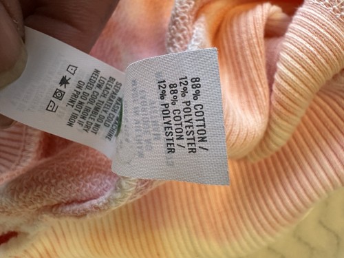 Sudadera con Capucha Aerie De Gran Tamaño Tie Dye Everyday para Mujer S Rosa Naranja - Imagen 7 de 7