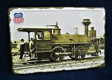 UNION PACIFIC PONY #3 -*US MADE* Embossed Metal Sign - Man Cave Garage Bar Decor