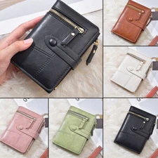 Women Leather Wallet RFID Blocking Ladies Small Compact Credit Card Holder Purse