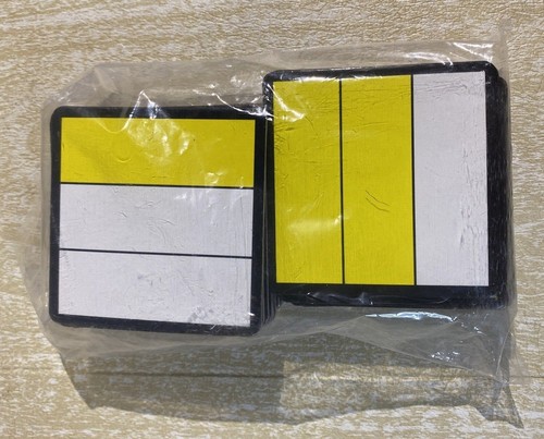 Lake Shore Fraction Multipliers 50 Yellow Cards And 50 Blue Transparencies - Picture 8 of 9