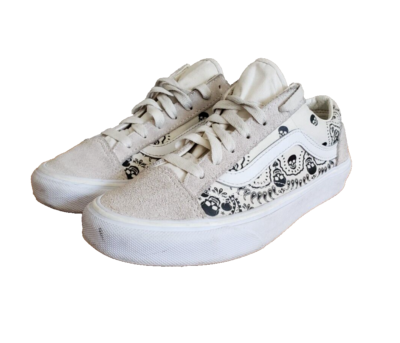 VANS Old Skool Bandana Skull Trainers, Halloween - Style 36 - UK