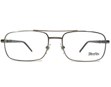 Sferoflex Eyeglasses Frames 2287 268 Black Silver Rectangular Full Rim 57-17-145