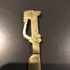Vintage 7” Long Brass Letter Opener With Decorative Handle — photo 2