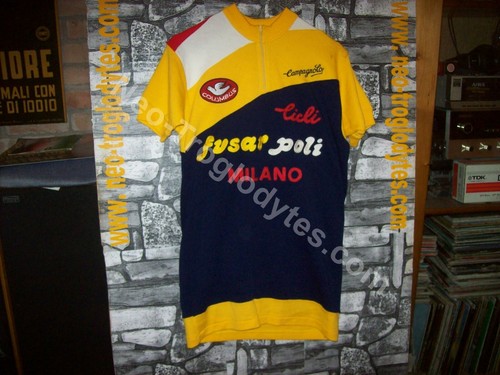 Vintage Cycling Jersey Maglia Ciclismo Bici Cicli Fusar Poli Milano '70s  Eroica | eBay