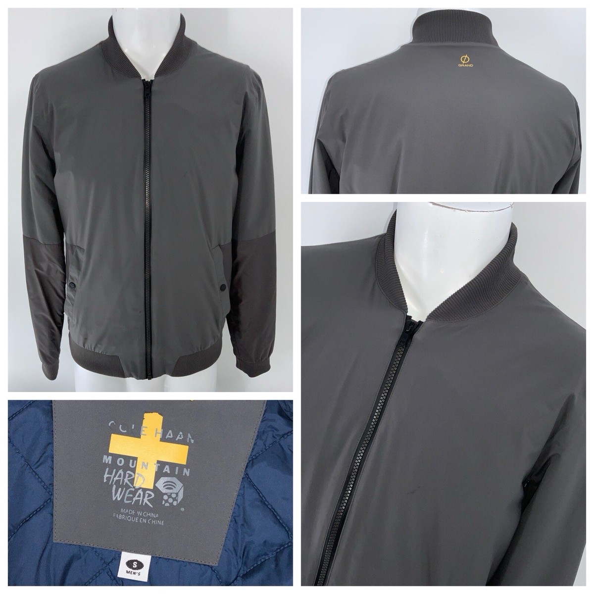 Mountain Hard Wear Cole Haan Zerogrand Bomber Jacket S Men Gray YGI W4-47