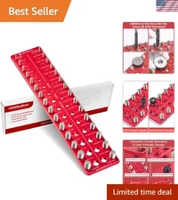 Wall-Mountable Nut and Bolt Thread Size Finder with Anti-Slip Feet – 30 Sizes