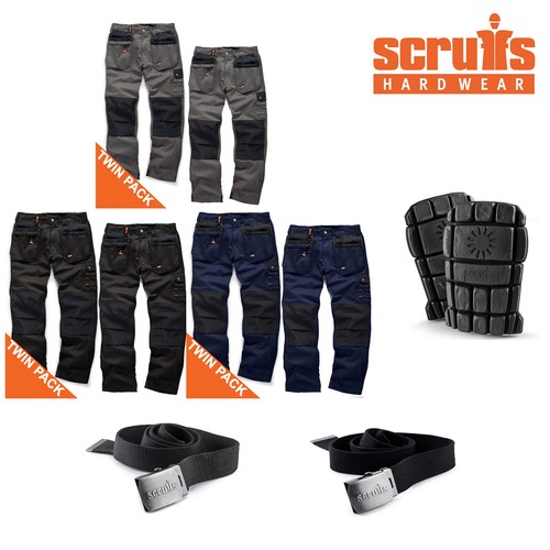 Scruffs WORKER PLUS Work Trousers TWIN 