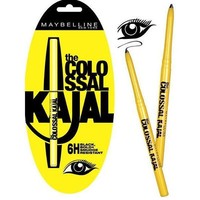 9 Pack Maybelline Colossal Water& Smudge Resistant Black Kajal Eyeliner 0.35 Gm 9 Pack Maybelline Colossal Water& Smudge Resistant Black Kajal Eyeliner 0.35 Gm