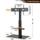 Swivel Floor TV Stand with Mount for 32-65 inch LCD LED OLED TV for Corner