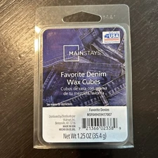 Mainstay Favorite Denim Wax Melts 6 Pack 1.25 oz Each  FREE SHIPPING