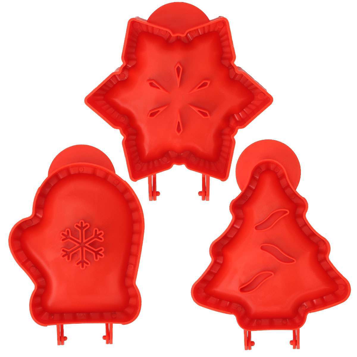 3PCS Christmas Plastic Pie Maker Pocket Pie Mold Pie-Crust Mold Dough Press Tool