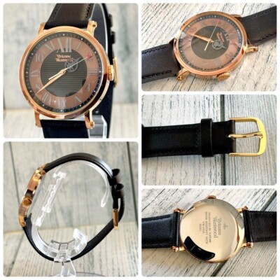 Vivienne Westwood watch orb hand brown Used From Japan Check  display picture 1