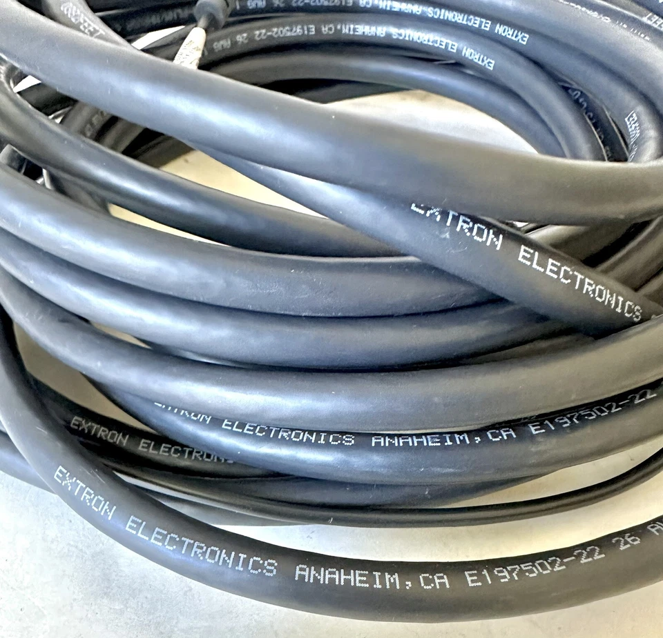 Extron Drawer 26-490-04 VGA-A M-M MD 25ft. Cable NON-PLNM/MHRVGA w/ 3.5mm Audio - Image 3 of 4