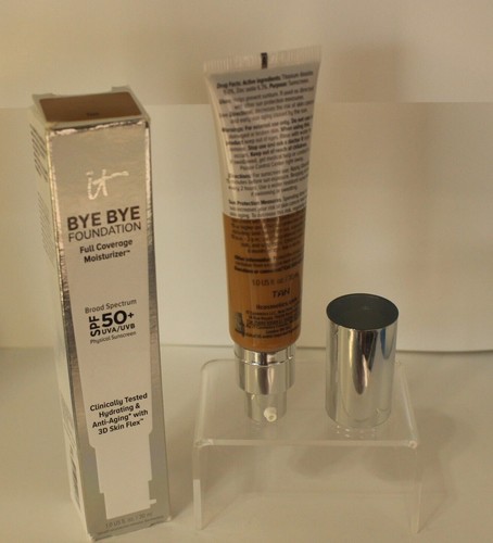 IT Cosmetics Bye Bye Foundation Full Coverage Moisturizer SPF 50+ 1 OZ NIB FRESH - Picture 32 of 46