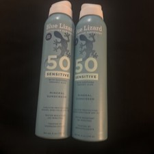 Blue Lizard Sensitive Mineral Sunscreen Spray SPF 50 Lot of 2 Exp12/26