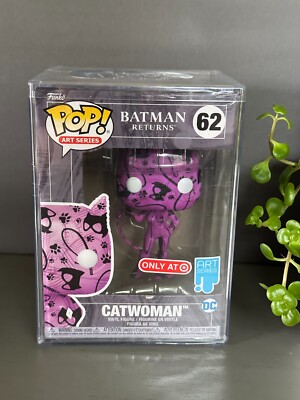 #62 Funko Pop! Catwoman Batman Returns Target Exclusive Art Series New Hard Case
