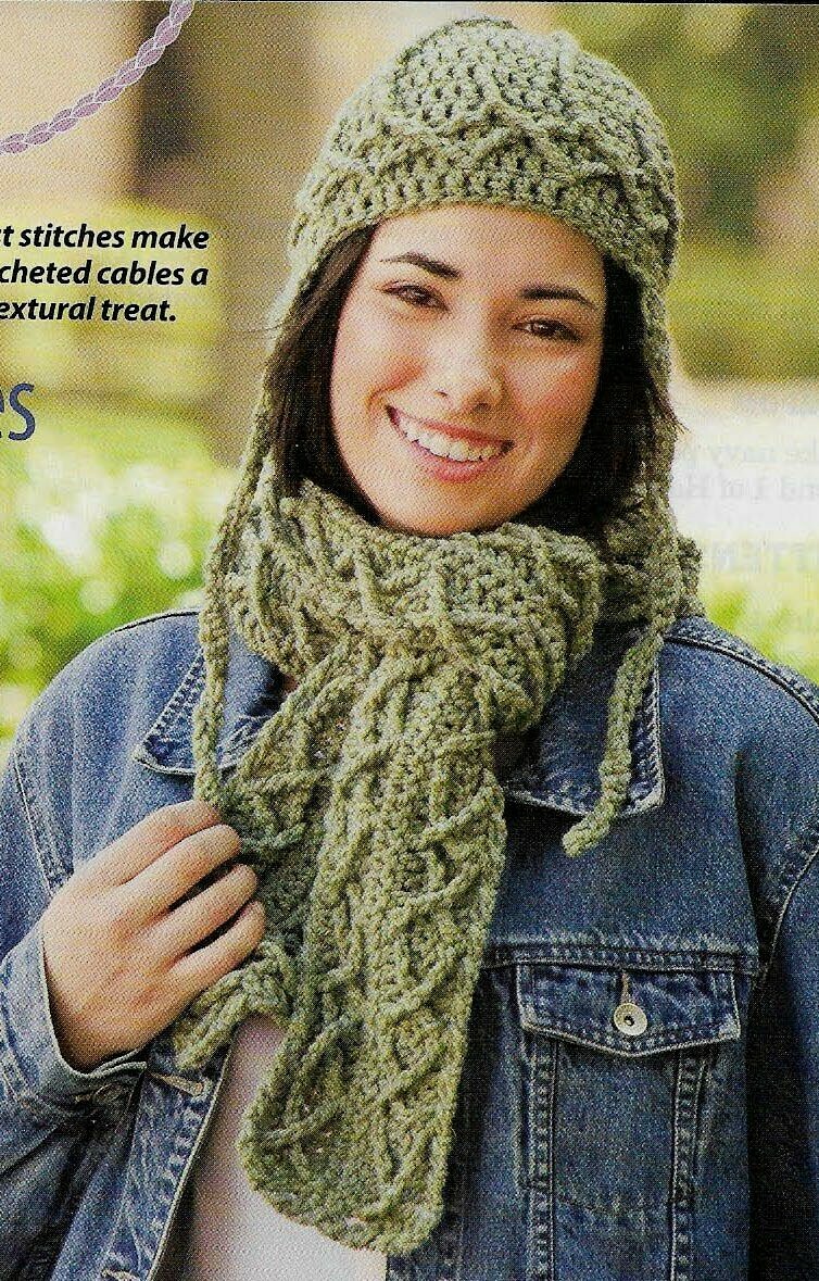 Free Crochet Scarf And Hat Patterns The Granny Dot Hat & Scarf Free