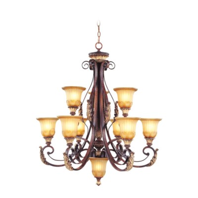 Livex Lighting Villa Verona Chandelier, Verona Bronze - 8579-63