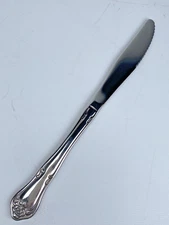 Set of 4 Oneida USA Table Knife Arbor Rose True Rose Dinner Stainless Flatware