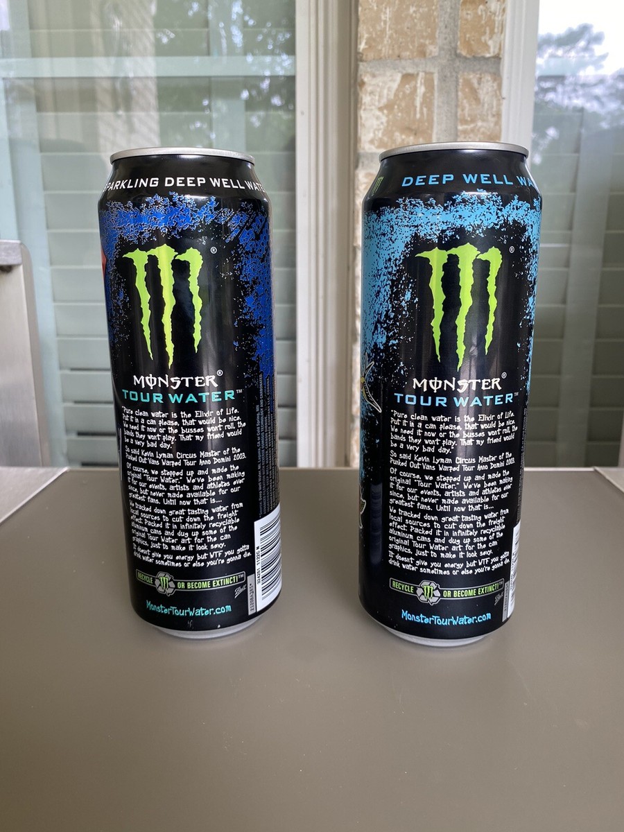 Monster Energy Tour Sparkling & Deep Well Water Set FULL 19.2oz