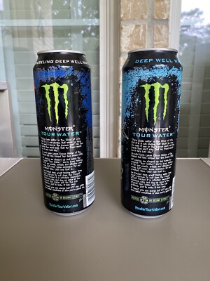 Monster Energy Tour Sparkling & Deep Well Water Set FULL 19.2oz