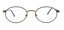 Club LA 6211 Women's Bicolor Metal Oval Classic Retro Eyeglasses Austria 90s NOS
