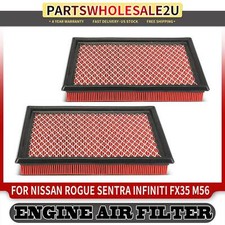 2Pcs High Performance Engine Air Filter for Nissan Rogue Sentra INFINITI Q50 Q60