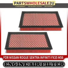 2Pcs High Performance Engine Air Filter for Nissan Rogue Sentra INFINITI Q50 Q60